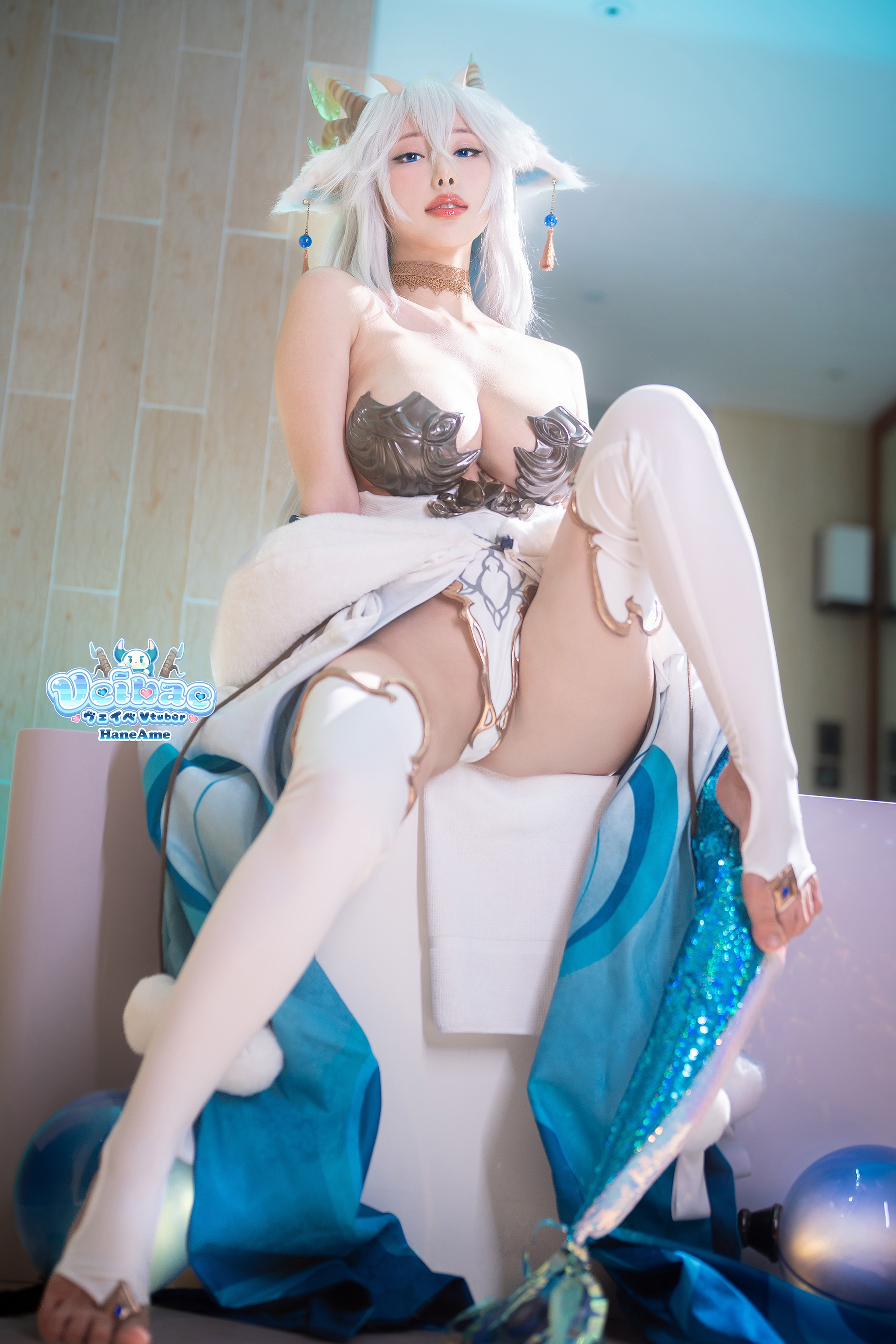 图片[1]-雨波HaneAme – NO.448 Vtuber Veibae 恶魔女仆龙娘 写真书[51P]-XikXak
